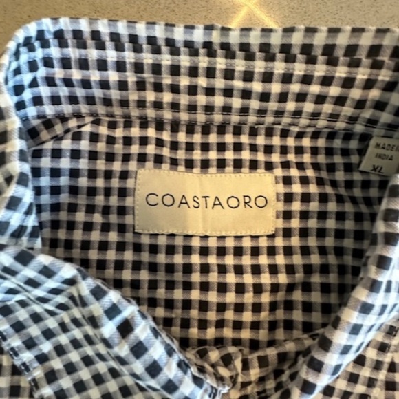 Men's XL 2 Coastaoro (Nordstrom) Regular Fit Print Sport Shirts Worn 1x - Picture 4 of 7